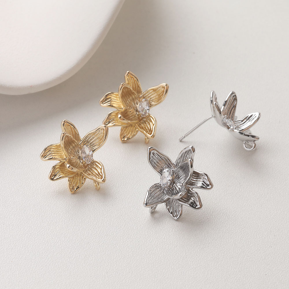 Flower Supply - Boucles d'oreilles à fleurs délicates, 4